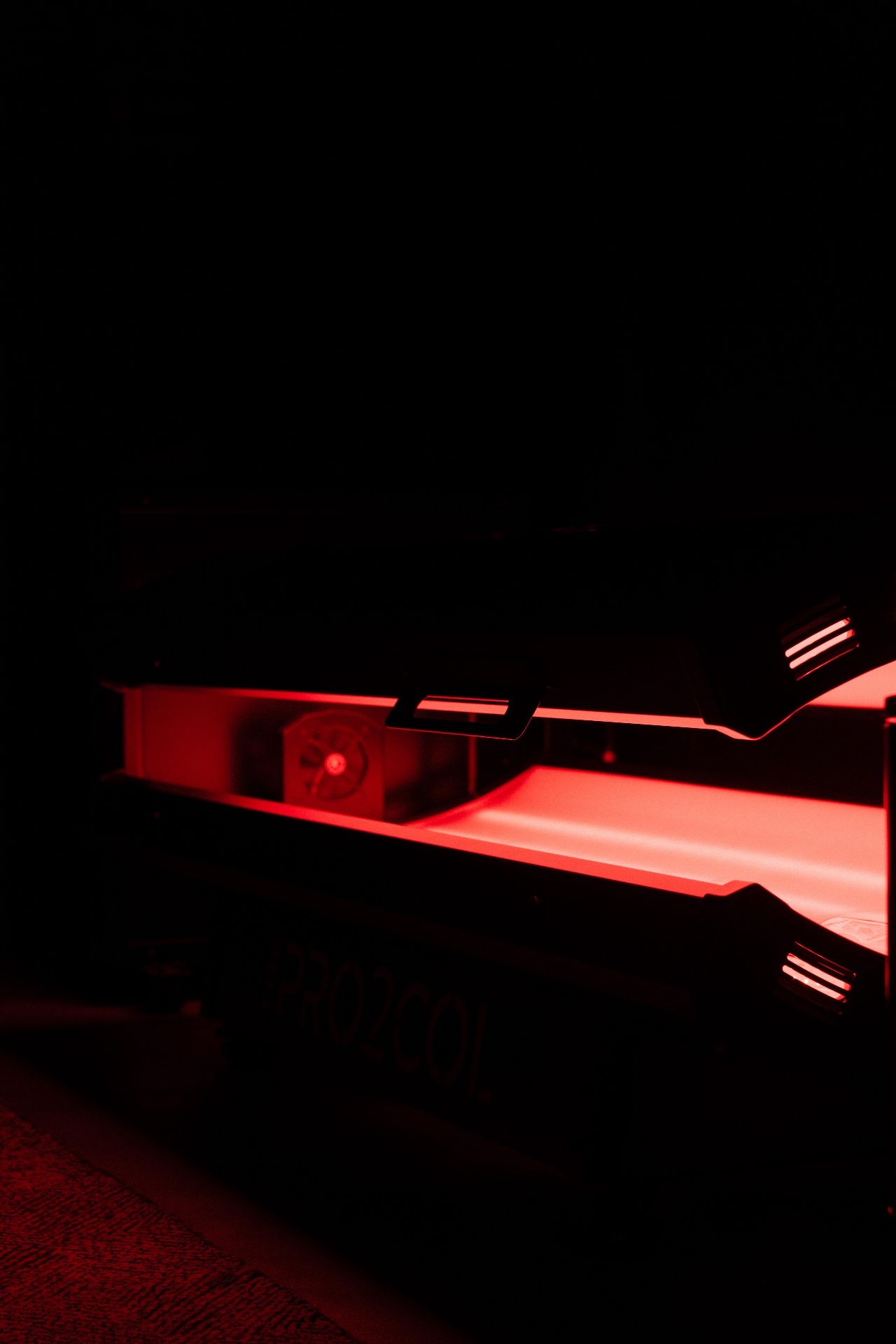 Client receiving clinical red light therapy at The PRO2COL Germantown Nashville